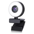 thumbnail image 1 of 4K HD Autofocus Webcam with Microphone, Adjustable Light Computer Camera USB Webcam for Laptop Desktop Video Calling, 1 of 8