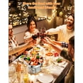 thumbnail image 3 of Ensemble de 2/4/6 Plats Ronds Anti-Frottement, Serveurs de Buffet en Acier Inoxydable de 5 QT avec Support de Couvercle et Canettes de Carburant, Réchauds Alimentaires Complets pour Mariage, Fête de Noël, Rassemblement des Fêtes, 3 of 7