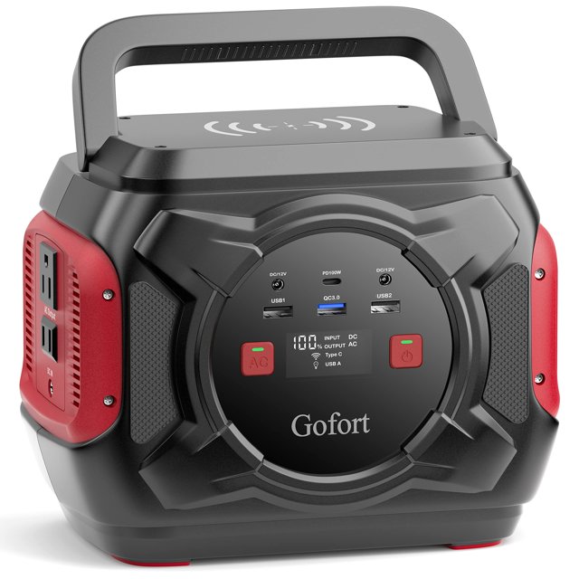 Central eléctrica portátil GOFORT 200 W de litio de respaldo 172,8 Wh