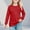 Red, variant on Tranfacy Toddler Girls 5-14 Years Fall Tops Round Neck Loose Pullover Daily Casual Wear Blouse Shirt