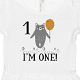 thumbnail image 4 of Inktastic 1st Birthday Woodland Bear 1 Year Old Girls Baby Dress, 4 of 5