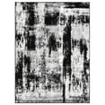 thumbnail image 2 of Allstar Rugs 7' 10" x 10' 0" White Modern Abstract Themed Polypropylene Area Rug with a Black Weathered Texture Design and Grey Accents. Machine-Made in Turkey., 2 of 8