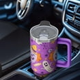 thumbnail image 5 of 40oz Halloween Tumbler with Handle, Witch Ghost Skull | Print | Halloween Gifts for Men & Women | with Lids and Straws | Stainless Steel Insulated | Travel Mug, 5 of 5
