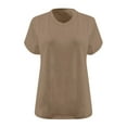 thumbnail image 5 of Otvok Oversized Tshirts for Women Summer Short Sleeve V Neck Tee Shirt Trendy Loose Workout Tee, 5 of 6