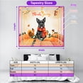 thumbnail image 5 of Happy Thanksgiving Scottish Terrier with Turkey Pumpkins Autumn Vibes Tapestry Scottie Dog Lover Gifts Wall Hanging Backdrop Home Decor - 12018, 5 of 5