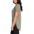 thumbnail image 3 of Matty M Womens French Terry Roll Cuff Tee Light Heather Olive XL, 3 of 3