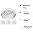 Set of 50pcs Disposable Shower Drain Hair Catcher Mesh Sticker