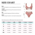 thumbnail image 6 of Daiia Strawberries Women's Bikini Set Two Piece Swimsuit High Waisted Bikini Adjustable Straps Bikini Perfect for Beach, Pool, and Summer Vacation-Small, 6 of 9
