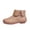 Khaki, variant on Vintage Arch Support Ankle Boots for Women Low Heel Leather Sneakers Fashion Lace Up Zipper Booties Lightweight Slip On Wide Width Boots Casual Walking Short Bootie Ladies Flat Heel Booties