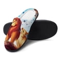 thumbnail image 4 of Men The Lion King Slippers Non-Slip Fuzzy House Slippers Warm Soft Plush Winter House Shoes Indoor Outdoor Slip-On Shoes, 4 of 7