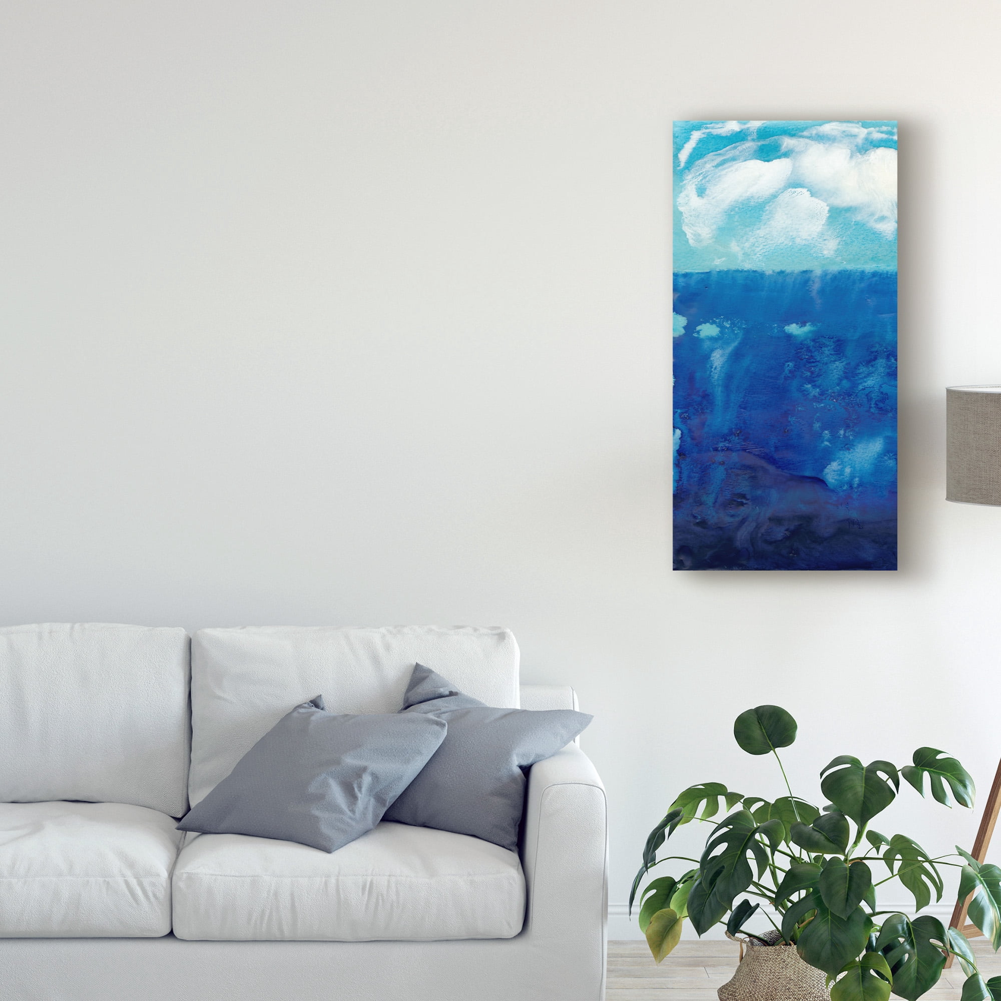 Trademark Fine Art 'Deep Blue I' Canvas Art by Alicia Ludwig