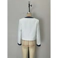 thumbnail image 5 of Tweed Jacket with Gold Button Details (S, White), 5 of 5