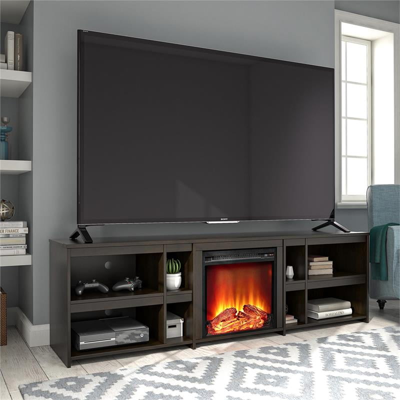 Beaumont Lane Electric Fireplace Heater Wide TV Stand Console for TV's