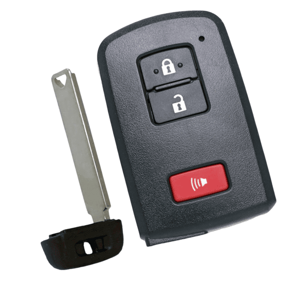 3 Button Keyless Entry Remote Key Fob Shell for Toyota 2012-2023 , Replacement Case Cover Fits Tacoma Tundra RAV4 Prius 4Runner Highlander Sequoia, No Internal Electronics Included