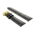 thumbnail image 2 of 20MM LEATHER WATCH STRAP BAND DEPLOYMENT CLASP FOR TISSOT PRC200 D/BROWN WS GOLD, 2 of 2