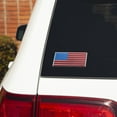 thumbnail image 2 of Auto Drive American Flag Flexible Aluminum Automotive Decal by Chroma, Red, Blue, Chrome, 2.25" x 5.5", 2 of 5