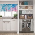 thumbnail image 5 of LALILO Kitchen Curtains and Valances Set of 3 36" Blue And Window Treatment Tiers for Window Decor, 5 of 5