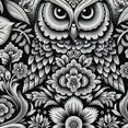 thumbnail image 5 of Orinice Owl Floral Motifs Bathroom Decor Set Multi Size Colorful Luxurious Graphic Print Polyester Fabric Fashion Bathroom Decor Sets with Hooks Waterproof Chic Modern Design Home Bathtubs, 5 of 7