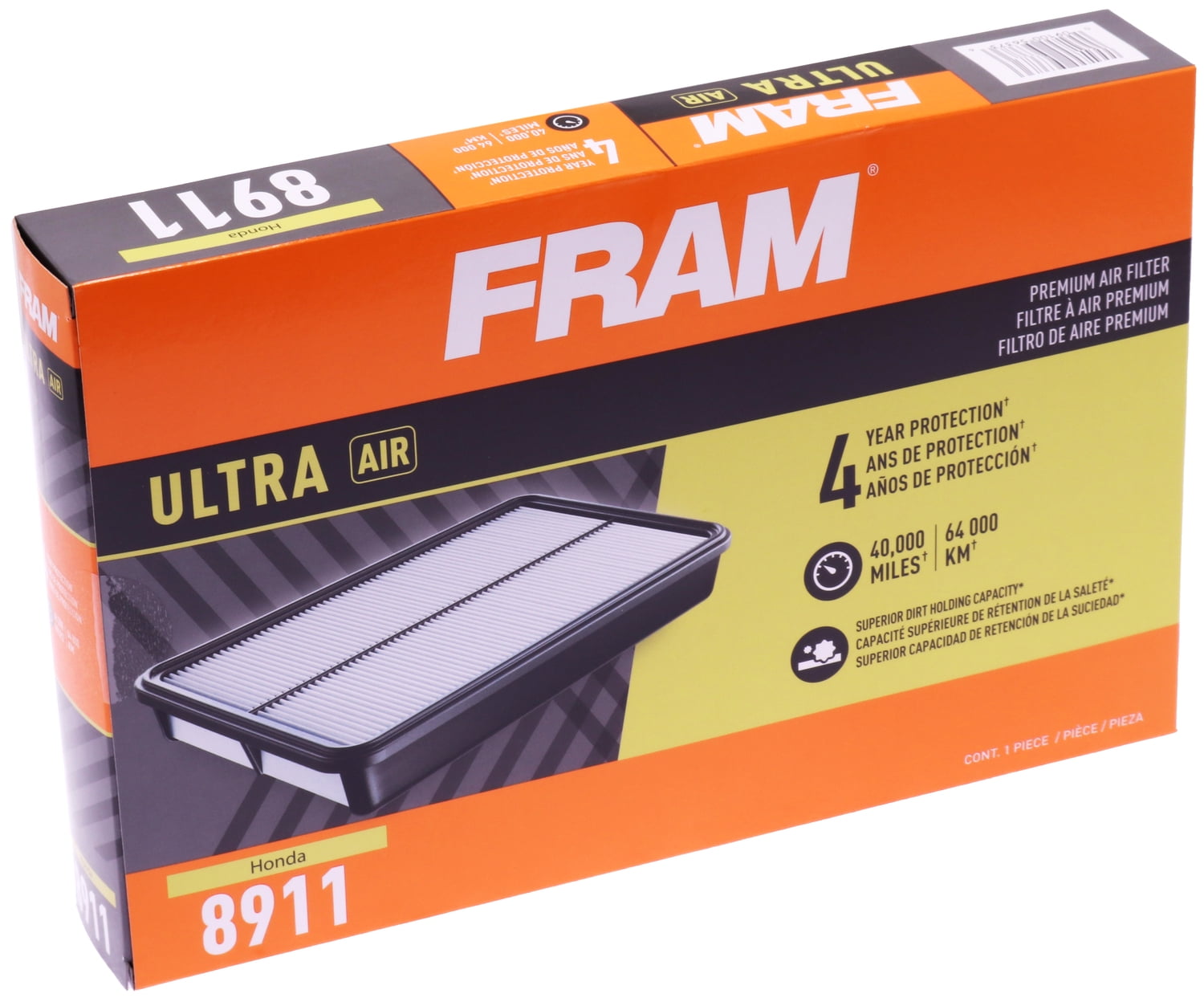 FRAM Ultra Air XGA8911, Premium Engine Air Filter for Select Acura and Honda Vehicles Fits select: 2001-2005 HONDA CIVIC