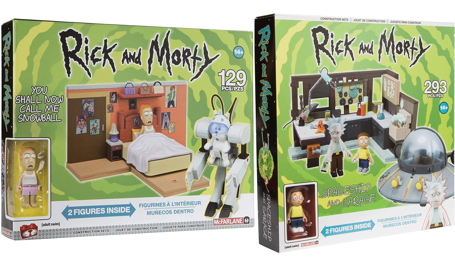mcfarlane toys rick and morty spaceship and garage
