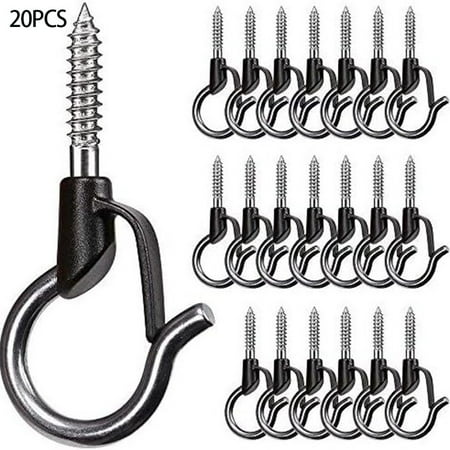 

chengsi 40pcs Versatile Screw-in Hook Hanger for Various Uses Rust-Proof