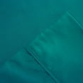 thumbnail image 3 of Bezons 4 Piece King Size Microfiber Sheet Set with 1800 Thread Count, Teal Blue- Saltoro Sherpi, 3 of 4
