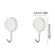 thumbnail image 3 of 2 ganchos magnéticos laterales para refrigerador, para almacenamiento, con adhesivos magnéticos, blancos, resistentes, para toallas y utensilios de cocina. Gancho magnético de plástico., 3 of 6