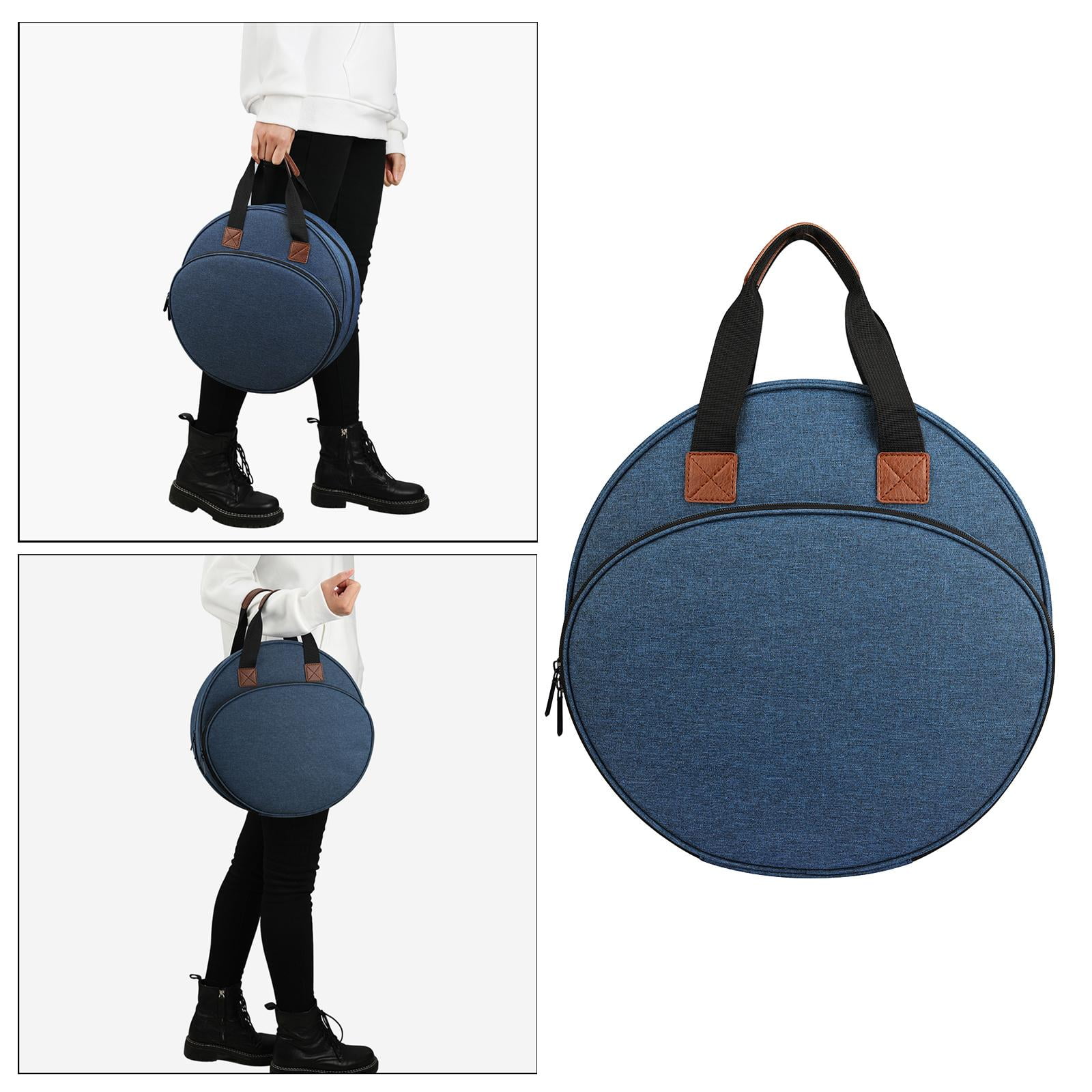 Embroidery Bag, Portable Embroidery Bag Storage, Craft Organizers for Embroidery Hoops, Floss, Stitch Supplies and Sewing Tools s Blue
