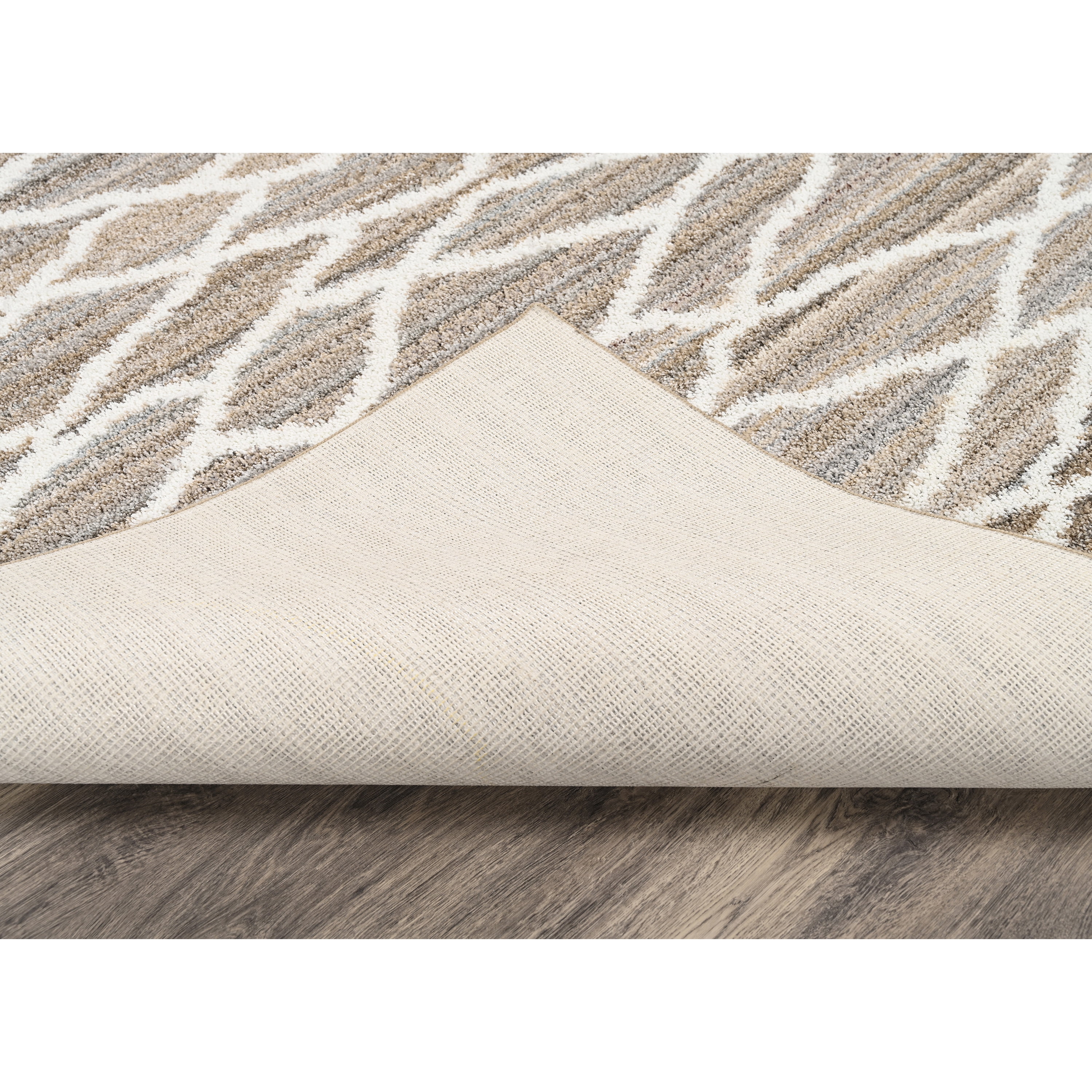 Mainstays Diamond Stripe Earth Tone/White Indoor Area Rug, 5' x 7'