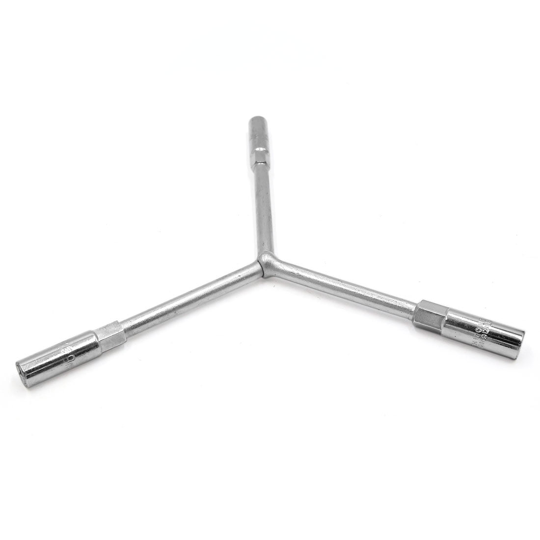 Metal Y Shaped 8mm 9mm 10mm Hex Socket Sleeve Wrench Silver Tone