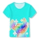 thumbnail image 2 of Camiseta de punto para niñas, camiseta de manga corta con estampado de dibujos animados de verano para bebés, camiseta de Disney para niñas pequeñas, camiseta informal para niños 160 zhangmengya CONDUJO, 2 of 2