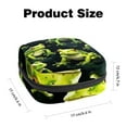 thumbnail image 2 of Frog Toiletry Bag Small Travel Storage Pouch for Menstrual Pads – Velvet, Sponge, Oxford Cloth - 4.7x6.6x6.6 in., 2 of 6