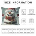 thumbnail image 5 of Ollo0ord Christmas Snowman and Print Throw Pillow Cases Decorative Cushion Covers for Couch Bed Sofa Farmhouse White, 5 of 5