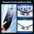 thumbnail image 5 of [2+2Pack] KisonovaGuard for iPhone 17 Screen Protector and Camera Lens Film[Privacy Tempered Glass Protector][9H Hardness][No-Bubble][3D Full Coverage]for iPhone 17, 5 of 7