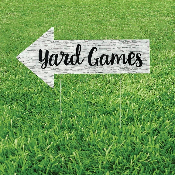 Yard Games Sign, Birthday, Party Decor, 1 Piece