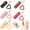 Versatile Style, variant on 5 count Lipstick Holder  PU Leather Potable Chapstick Holder with Mirror Soft Lip-Balm Holder Travel Storage Case, Lipstick Pouch, Mini for Chapstick Perfume Fingernail Polish