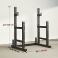 thumbnail image 3 of Soozier Adjustable Squat Rack, 660lbs Multi-Function Barbell Rack, Black, 3 of 10
