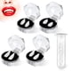 thumbnail image 1 of Jumpingount 5 piezas de dientes de vampiro fáciles de usar de resina: dentaduras postizas personalizables y confiables, colmillos personalizados, cuidado de los oídos, 1 of 6