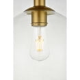 thumbnail image 5 of Baxter 1 Light Brass Flush Mount With Clear Glass, 5 of 7