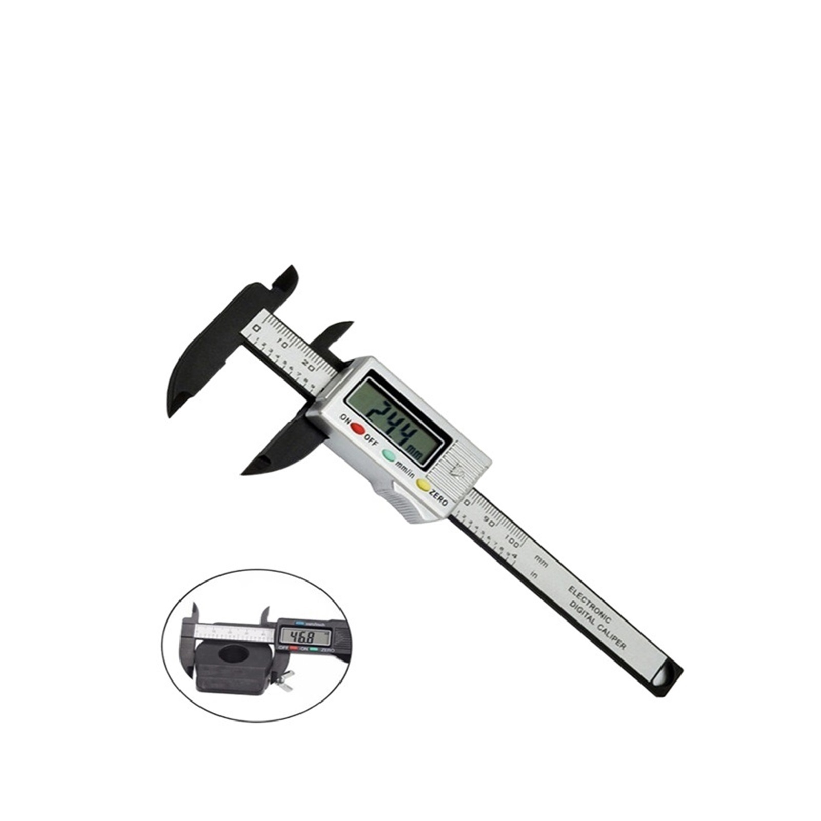 300mm 200 Electronic Digital Caliper LCD Plastic Vernier Caliper Long Jaw Micrometer Inner Outer Diameter Gauge Measuring Tools
