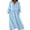Blue, variant on Plus Size Dresses for Women Long Sleeve V Neck Dress Wrap Tie Waist Fall Flowy Maxi Dress