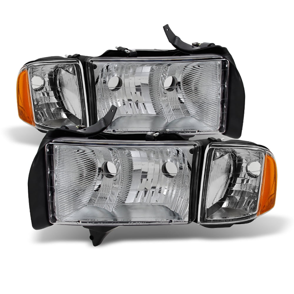 VIPMOTOZ OEStyle Quad Beam Headlight & Side Marker Lamp Assembly For