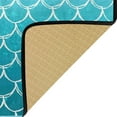 thumbnail image 5 of SKYSONIC Mermaid Scale Blue Gradient Kitchen Mats Washable Long Floor Runner Rug Non-Slip Fatigue Area Rugs Classic Absorbent Doormat Cushioned for Farmhouse Home Bath Indoor Outdoor Decor 39x20 in, 5 of 7