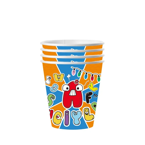 Serie de fiestas Numberblock, pancarta desechable para fiesta, adorno para tarta, bandera colgante, globos Numberblocks, decoración para tarta de cumpleaños