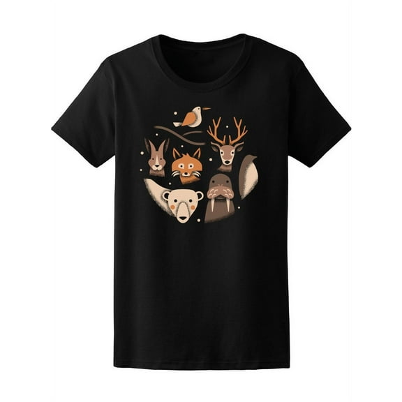 Winter Animals Walrus Penguin Tee Women's -Image by Shutterstock