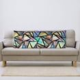 thumbnail image 5 of Naloa Colored Glass Body Pillow Cover, Pillowcases with Hidden Zipper Breathable Long Pillow Case (Pillows are not included,20x54 inch), 5 of 7