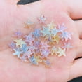 thumbnail image 2 of 20 pieces/bag New cute mini starfish resin figurines crafts flat-back convex round decorations for making hair accessories, 2 of 6