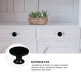 thumbnail image 1 of BEADCEST 12Pcs Durable Iron Drawer Pull Knobs Black Round Style for Home Decoration, 1 of 6