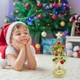 thumbnail image 4 of Hwkond Artificial Christmas Tree Tabletop Metal Christmas Tree Wrought Iron Ornament Display Stand Christmas Ornament 10 Inch Desktop Decorations Mini Xmas Tree, 4 of 7