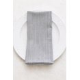 thumbnail image 3 of Fennco Styles Light Grey Ribbed Woven Cloth Napkins 20" x 20", Set of 4 - Cotton Blend Dinner Napkins for Everyday Use, Banquets, Wedding, and Special Events, 3 of 4